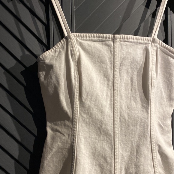 EUC Zara white denim mini dress - Picture 3 of 4